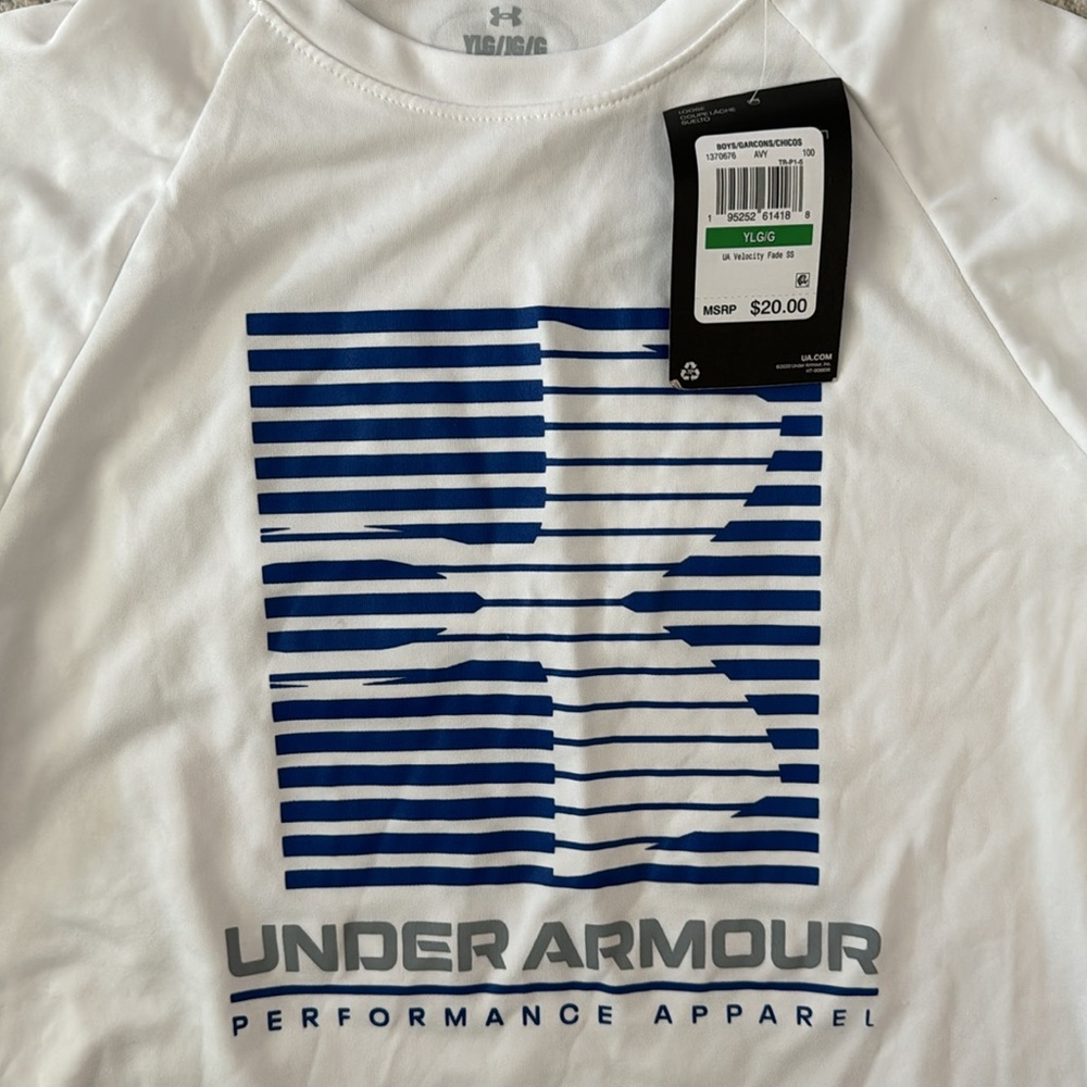 New Boys Under Armour athletic shirt with tag